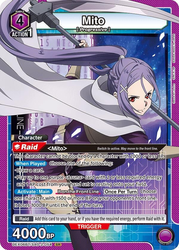 Image for Mito (054) (UEX06BT/SAO-2-054) (UEX06BT: Sword Art Online Vol.2) (UEX06BT) - Union Arena