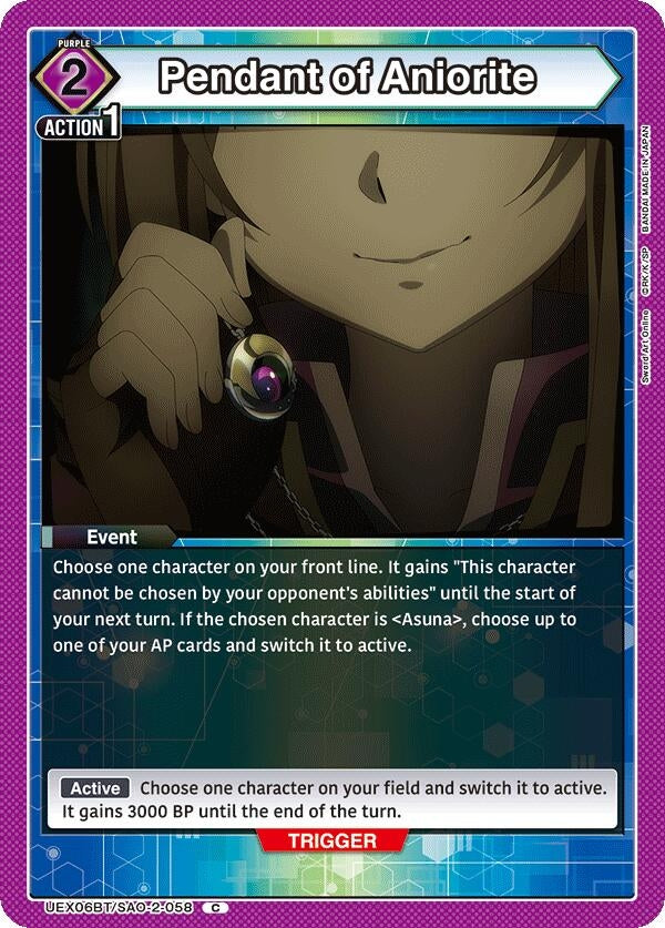 Image for Pendant of Aniorite (UEX06BT/SAO-2-058) (UEX06BT: Sword Art Online Vol.2) (UEX06BT) - Union Arena