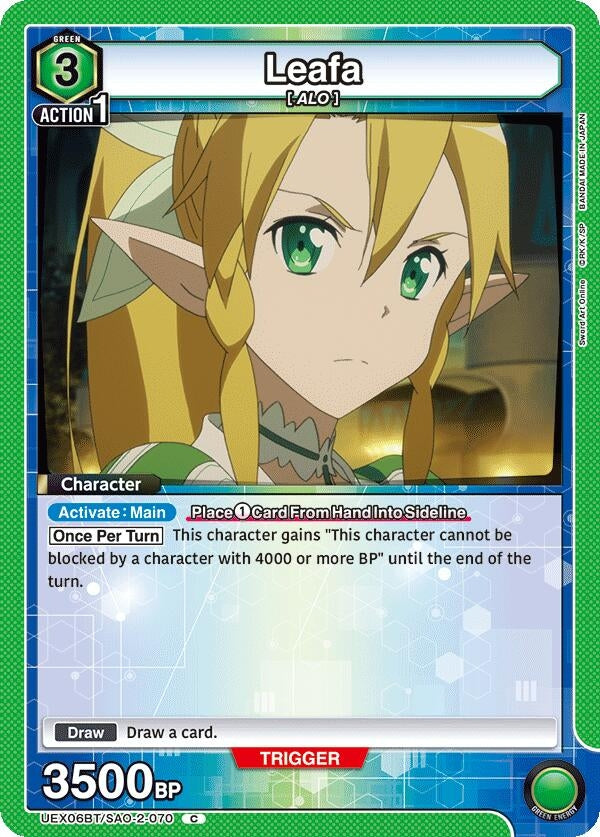 Image for Leafa (070) (UEX06BT/SAO-2-070) (UEX06BT: Sword Art Online Vol.2) (UEX06BT) - Union Arena