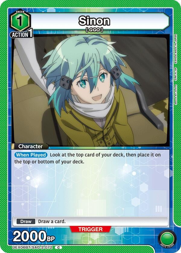 Image for Sinon (072) (UEX06BT/SAO-2-072) (UEX06BT: Sword Art Online Vol.2) (UEX06BT) - Union Arena