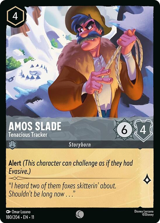 Image for Amos Slade - Tenacious Tracker (180/204) (Winterspell) (11) - Disney Lorcana