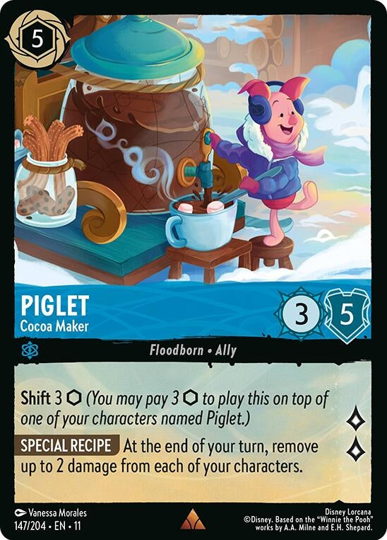 Image for Piglet - Cocoa Maker (147/204) (Winterspell) (11) - Disney Lorcana