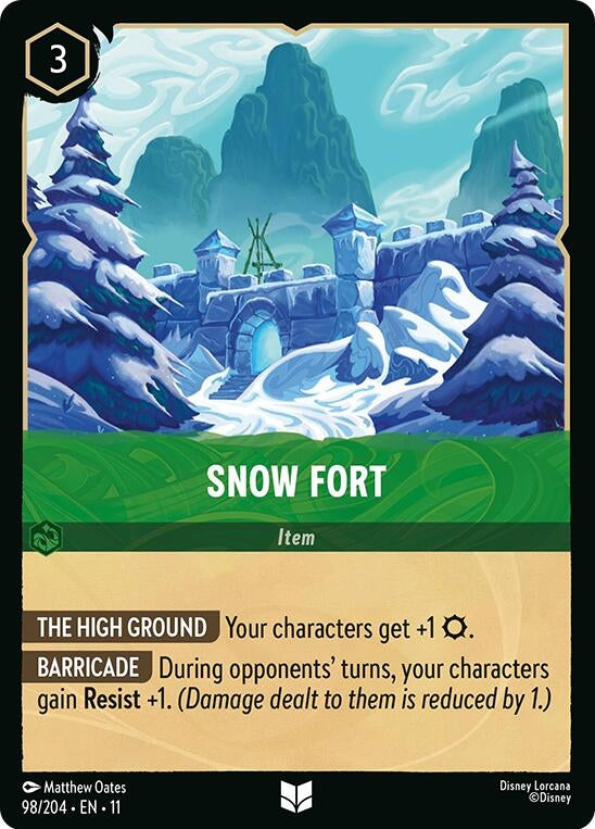 Image for Snow Fort (98/204) (Winterspell) (11) - Disney Lorcana