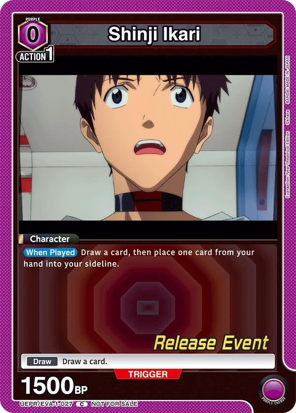 Image for Shinji Ikari (027) (UEPR/EVA-1-027) (UE15BT: Evangelion: New Theatrical Edition Release Event Cards) (UE15BT_RE) - Union Arena