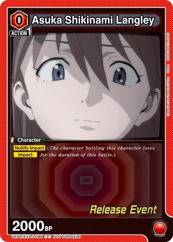 Image for Asuka Shikinami Langley (086) (UEPR/EVA-1-086) (UE15BT: Evangelion: New Theatrical Edition Release Event Cards) (UE15BT_RE) - Union Arena