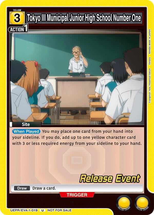 Image for Tokyo III Municipal Junior High School Number One (UEPR/EVA-1-019) (UE15BT: Evangelion: New Theatrical Edition Release Event Cards) (UE15BT_RE) - Union Arena