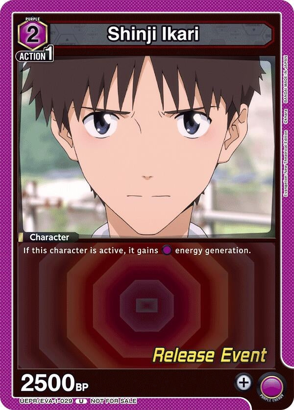 Image for Shinji Ikari (029) (UEPR/EVA-1-029) (UE15BT: Evangelion: New Theatrical Edition Release Event Cards) (UE15BT_RE) - Union Arena