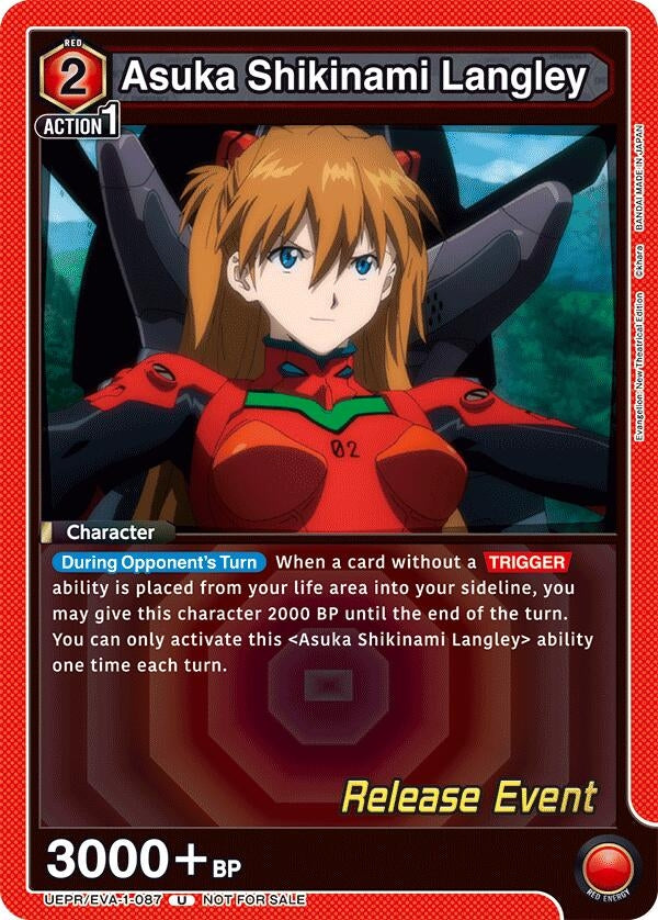 Image for Asuka Shikinami Langley (087) (UEPR/EVA-1-087) (UE15BT: Evangelion: New Theatrical Edition Release Event Cards) (UE15BT_RE) - Union Arena