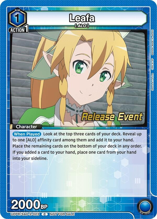 Image for Leafa (023) (UEPR/SAO-2-023) (UEX06BT: Sword Art Online Vol.2 Release Event Cards) (UEX06BT_RE) - Union Arena