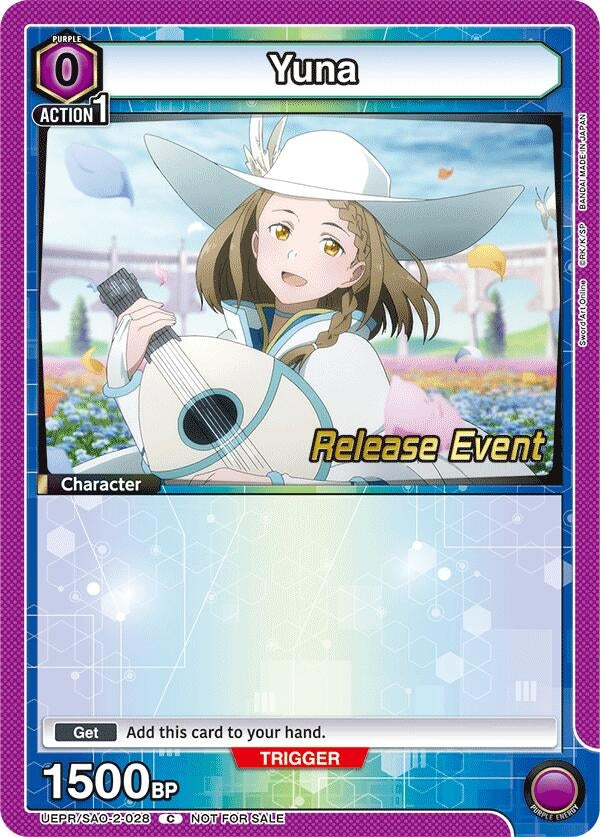 Image for Yuna (028) (UEPR/SAO-2-028) (UEX06BT: Sword Art Online Vol.2 Release Event Cards) (UEX06BT_RE) - Union Arena