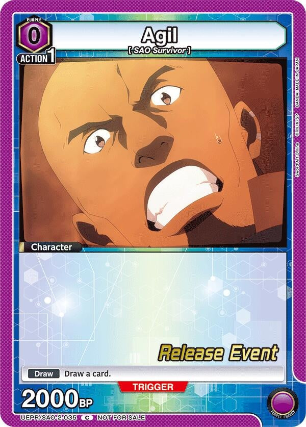 Image for Agil (035) (UEPR/SAO-2-035) (UEX06BT: Sword Art Online Vol.2 Release Event Cards) (UEX06BT_RE) - Union Arena