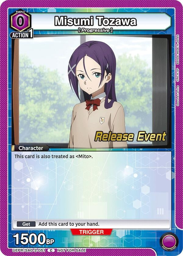 Image for Misumi Tozawa (UEPR/SAO-2-051) (UEX06BT: Sword Art Online Vol.2 Release Event Cards) (UEX06BT_RE) - Union Arena