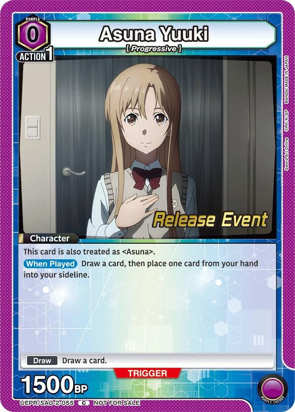 Image for Asuna Yuuki (UEPR/SAO-2-055) (UEX06BT: Sword Art Online Vol.2 Release Event Cards) (UEX06BT_RE) - Union Arena
