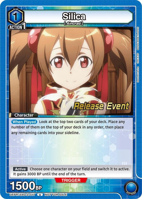 Image for Silica (017) (UEPR/SAO-2-017) (UEX06BT: Sword Art Online Vol.2 Release Event Cards) (UEX06BT_RE) - Union Arena