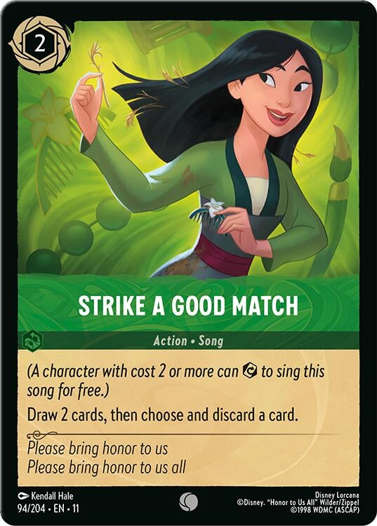 Image for Strike a Good Match (94/204) (Winterspell) (11) - Disney Lorcana