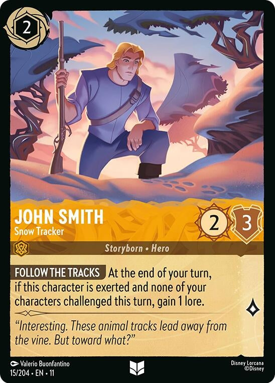 Image for John Smith - Snow Tracker (15/204) (Winterspell) (11) - Disney Lorcana