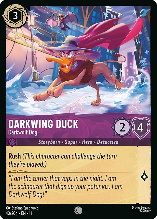 Image for Darkwing Duck - Darkwolf Dog (43/204) (Winterspell) (11) - Disney Lorcana