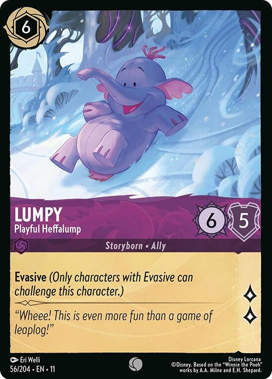 Image for Lumpy - Playful Heffalump (56/204) (Winterspell) (11) - Disney Lorcana