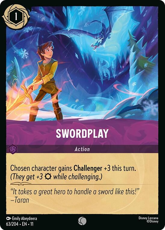 Image for Swordplay (63/204) (Winterspell) (11) - Disney Lorcana