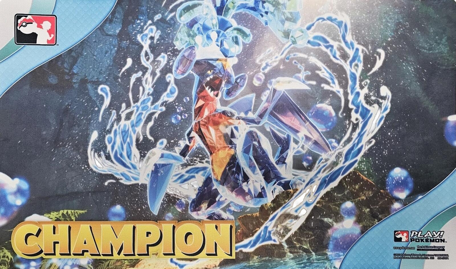 Image for Pokemon TCG: Pokemon League Cup 2023 Tera Garchomp Champion Playmat - Playmats