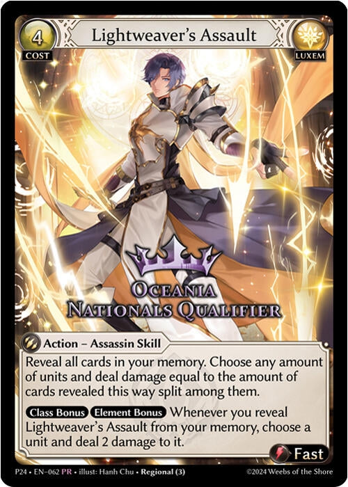 Image for Lightweaver's Assault (Oceania Nationals Qualifier) (062) (Promotional Cards) (P) - Grand Archive TCG