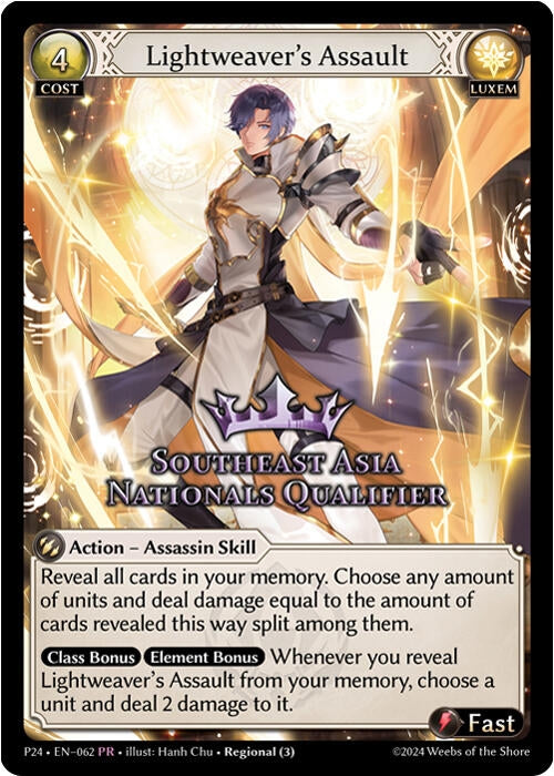 Image for Lightweaver's Assault (Southeast Asia Nationals Qualifier) (062) (Promotional Cards) (P) - Grand Archive TCG