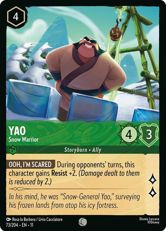 Image for Yao - Snow Warrior (73/204) (Winterspell) (11) - Disney Lorcana
