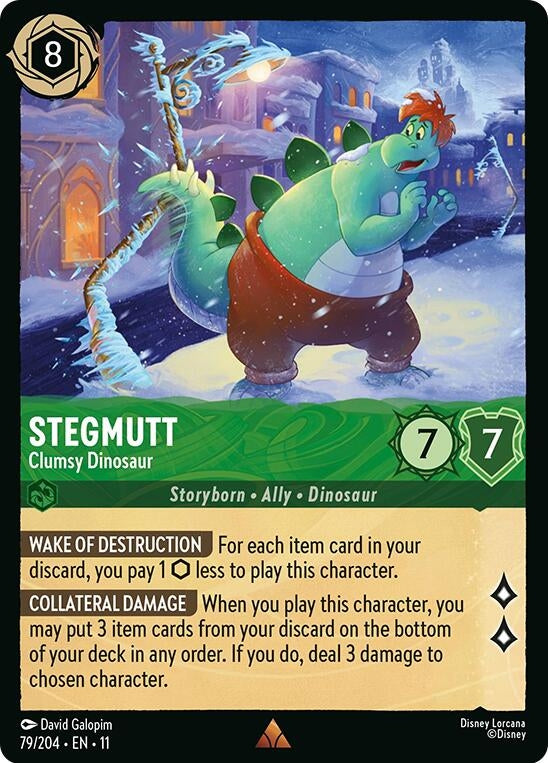Image for Stegmutt - Clumsy Dinosaur (79/204) (Winterspell) (11) - Disney Lorcana