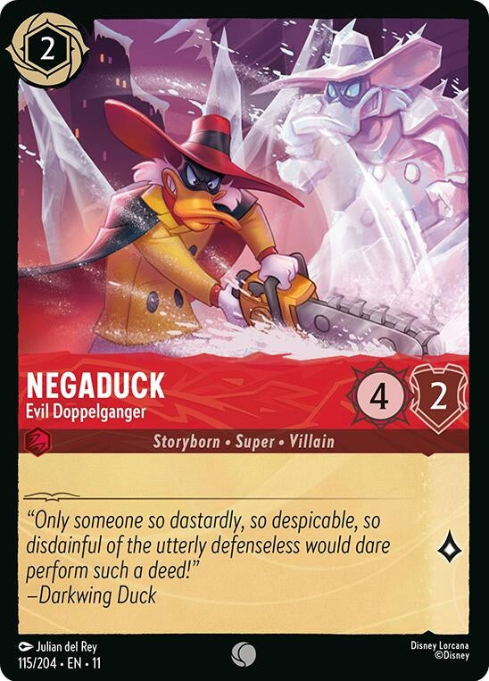 Image for Negaduck - Evil Doppelganger (115/204) (Winterspell) (11) - Disney Lorcana