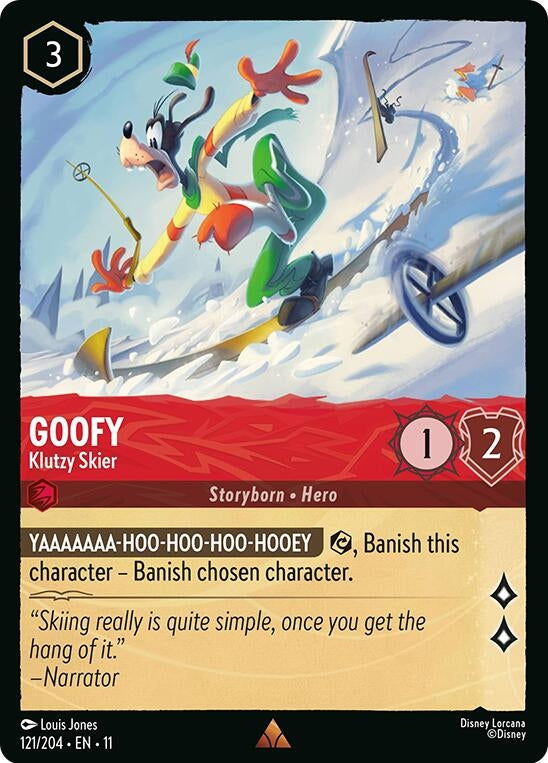 Image for Goofy - Klutzy Skier (121/204) (Winterspell) (11) - Disney Lorcana