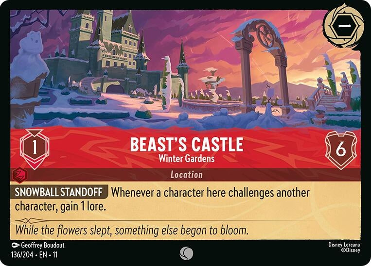 Image for Beast's Castle - Winter Gardens (136/204) (Winterspell) (11) - Disney Lorcana