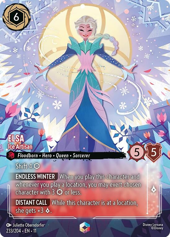 Image for Elsa - Ice Artisan (Enchanted) (233/204) (Winterspell) (11) - Disney Lorcana