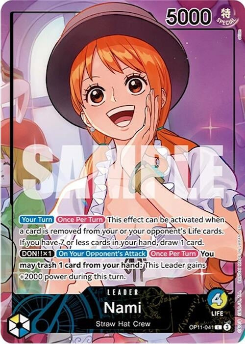 Image for Nami (Whole Cake Island Arc) (OP11-041) (One Piece Promotion Cards) (OP-PR) - One Piece Card Game