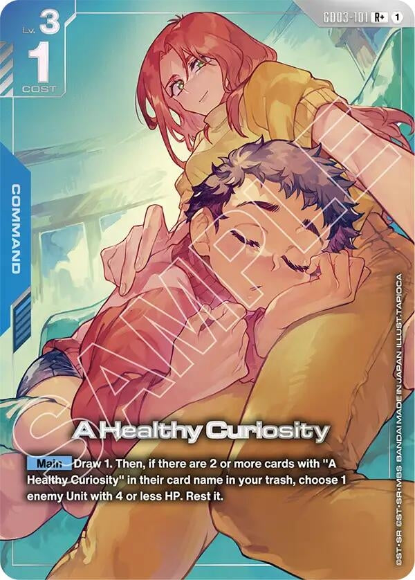 Image for A Healthy Curiosity (R+) (GD03-101) (Steel Requiem) (GD03) - Gundam Card Game