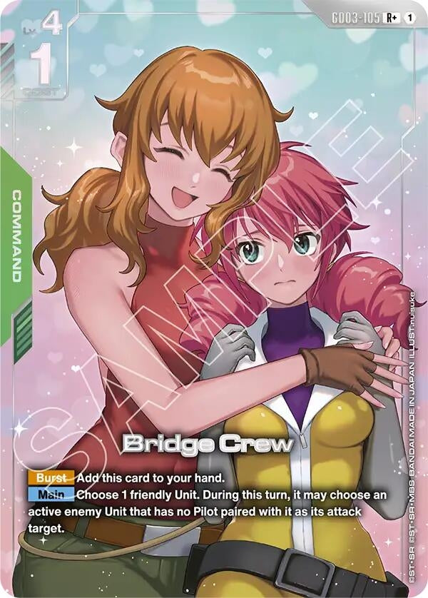 Image for Bridge Crew (R+) (GD03-105) (Steel Requiem) (GD03) - Gundam Card Game