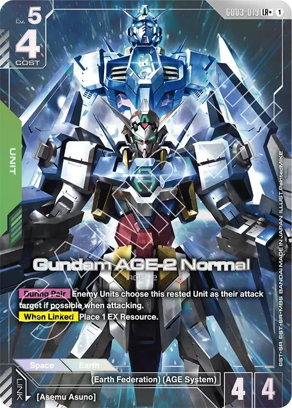 Image for Gundam AGE-2 Normal (LR+) (GD03-019) (Steel Requiem) (GD03) - Gundam Card Game