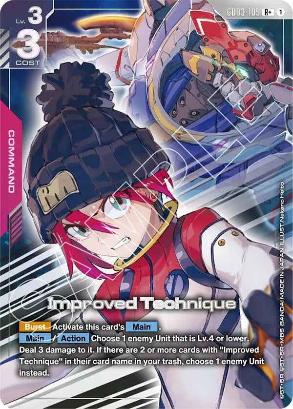 Image for Improved Technique (R+) (GD03-109) (Steel Requiem) (GD03) - Gundam Card Game