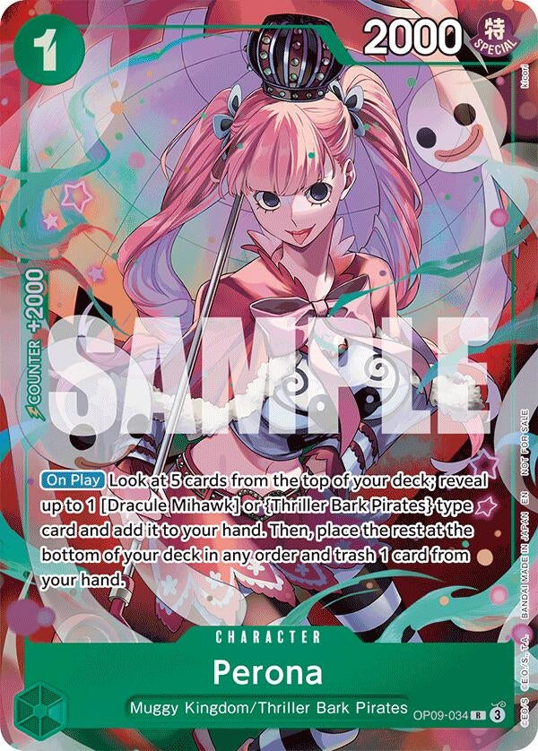 Image for Perona - OP09-034 (OP09-034) (Extra Booster: One Piece Heroines Edition) (EB-03) - One Piece Card Game