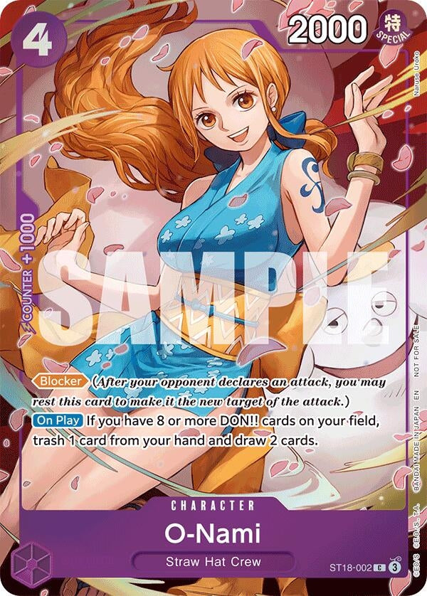 Image for O-Nami - ST18-002 (Dash Pack) (ST18-002) (Extra Booster: One Piece Heroines Edition) (EB-03) - One Piece Card Game
