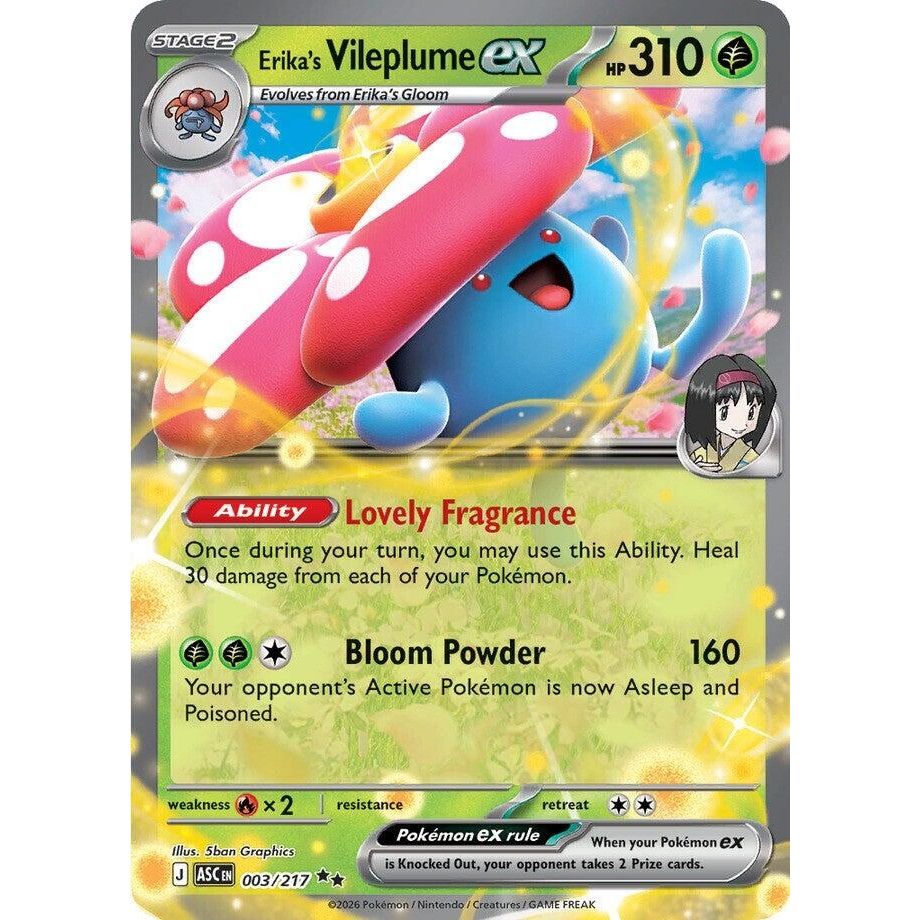 Image for Erika's Vileplume ex (003/217) (ME: Ascended Heroes) - Pokemon