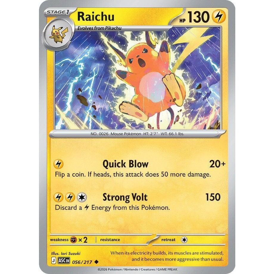 Image for Raichu (056/217) (ME: Ascended Heroes) - Pokemon
