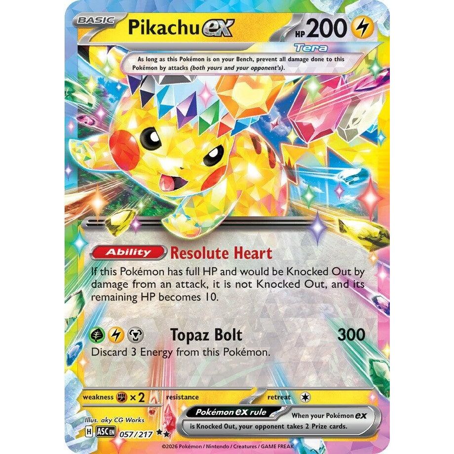 Image for Pikachu ex (057/217) (ME: Ascended Heroes) - Pokemon