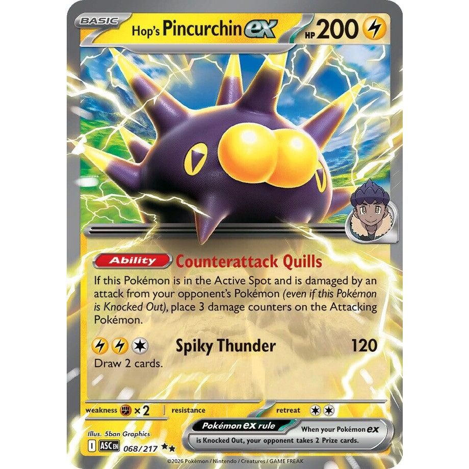 Image for Hop's Pincurchin ex (068/217) (ME: Ascended Heroes) - Pokemon