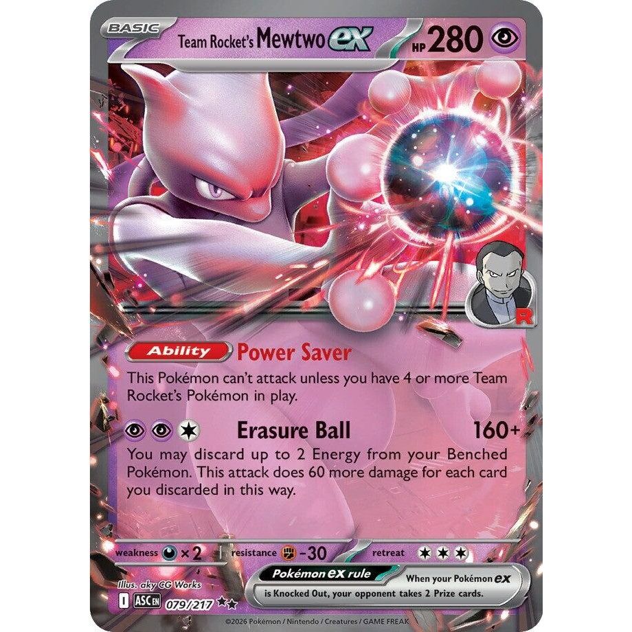 Image for Team Rocket's Mewtwo ex (079/217) (ME: Ascended Heroes) - Pokemon