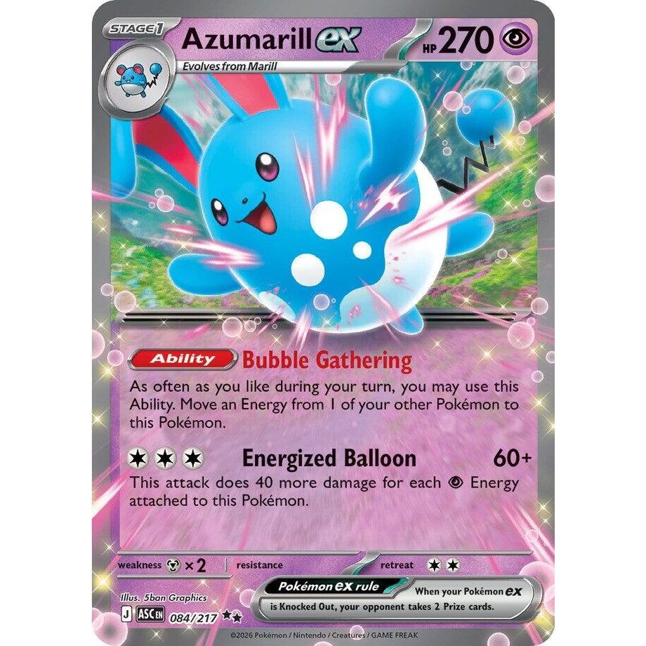 Image for Azumarill ex (084/217) (ME: Ascended Heroes) - Pokemon