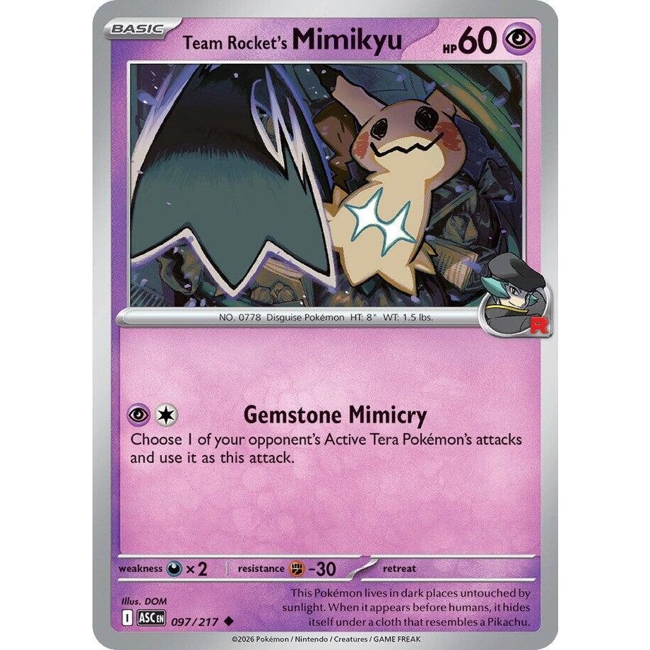 Image for Team Rocket's Mimikyu (097/217) (ME: Ascended Heroes) - Pokemon