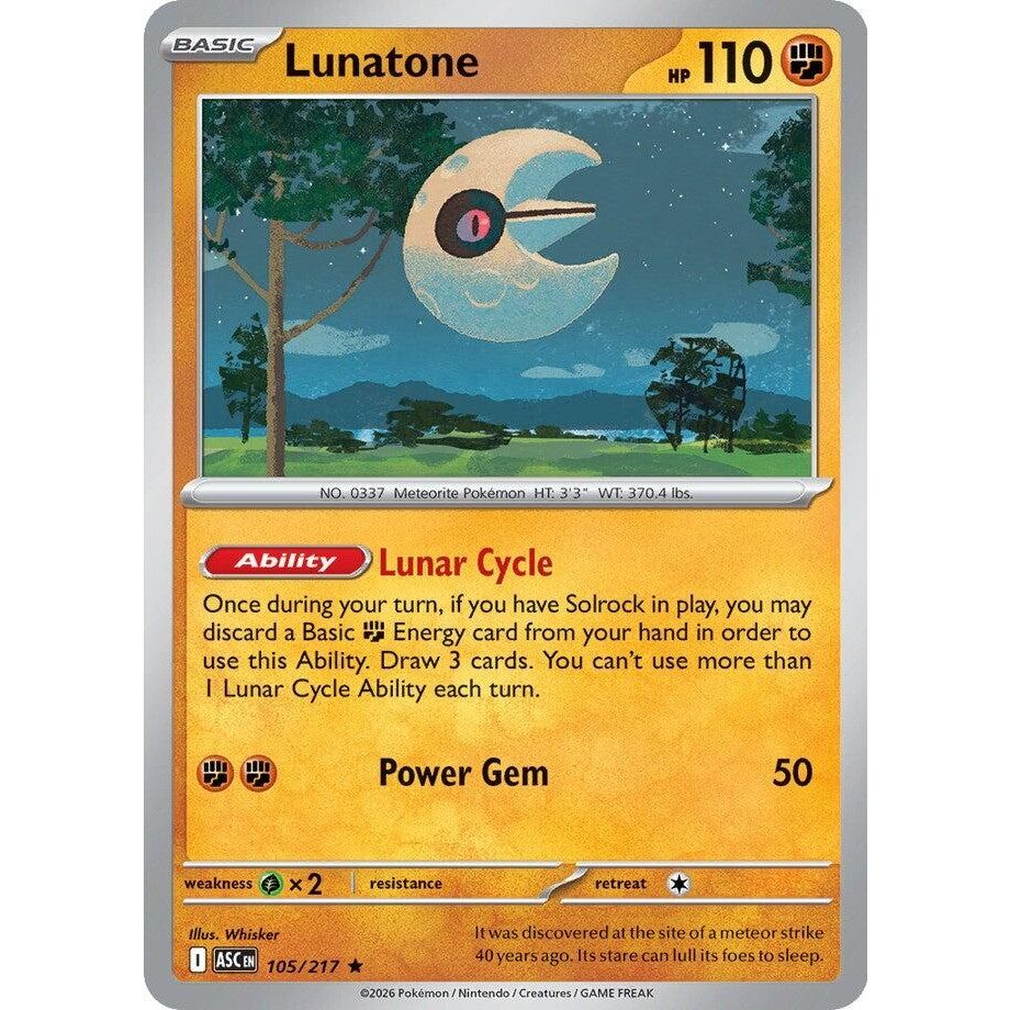 Image for Lunatone (105/217) (ME: Ascended Heroes) - Pokemon