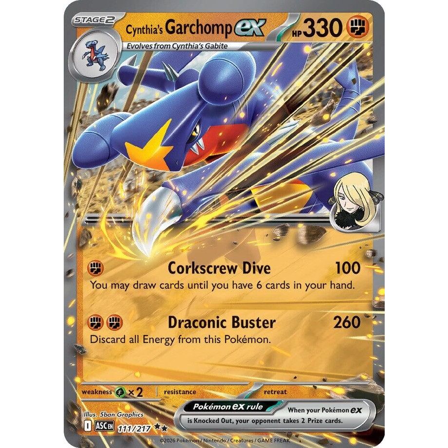 Image for Cynthia's Garchomp ex (111/217) (ME: Ascended Heroes) - Pokemon