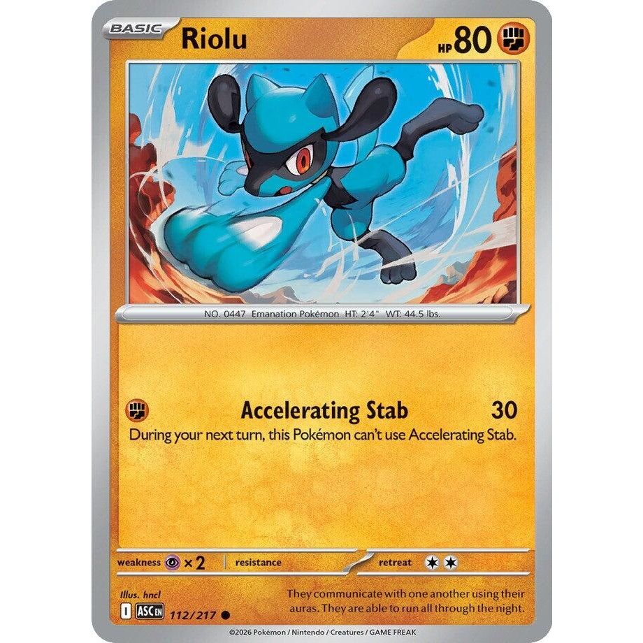 Image for Riolu (112/217) (ME: Ascended Heroes) - Pokemon