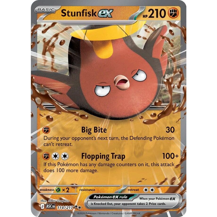 Image for Stunfisk ex (114/217) (ME: Ascended Heroes) - Pokemon